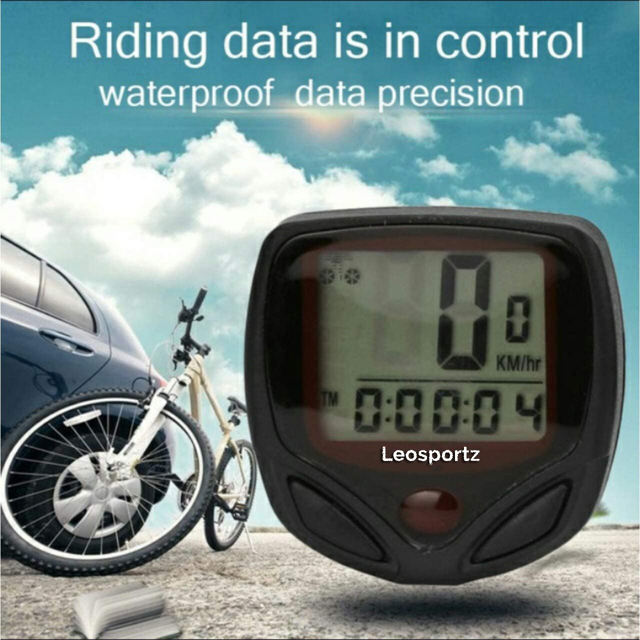 Leosportz Cycle Speed Meter - Wired Speedometer for Bicycles | Easy to Use Universal Cyclocomputers | Cycle Odometer, Speedometer Cycle Tracker Waterproof (Wired Speedometer) 3