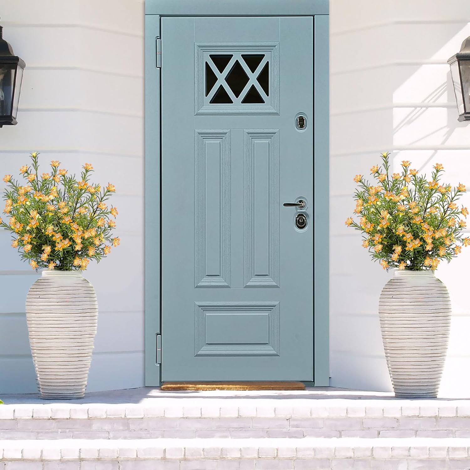 SNAIL GARDEN 6 Pack Yellow Artificial Wild Flowers, 31.5 Inch Long Stem Artificial Daisies, 222Heads Yellow Artificial Flowers, Spring Flowers for Vase Garden Home Wedding Decor - Image 4