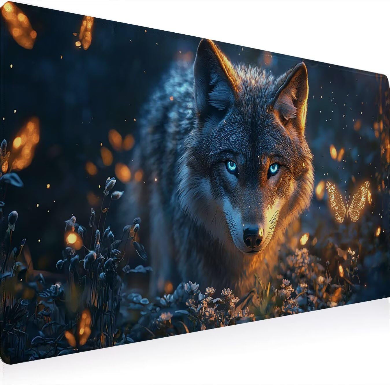 Podkładka pod mysz, podkładka pod mysz XXL 1200 x 600 mm podkładka pod mysz dla graczy, wodoodporna gumowa podstawa, duża podkładka pod mysz do gier na biurko szyte krawędzie wodoodporna