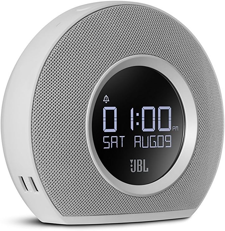 JBL Horizon - Bluetooth Clock Radio with USB Charging and Ambient Light - White