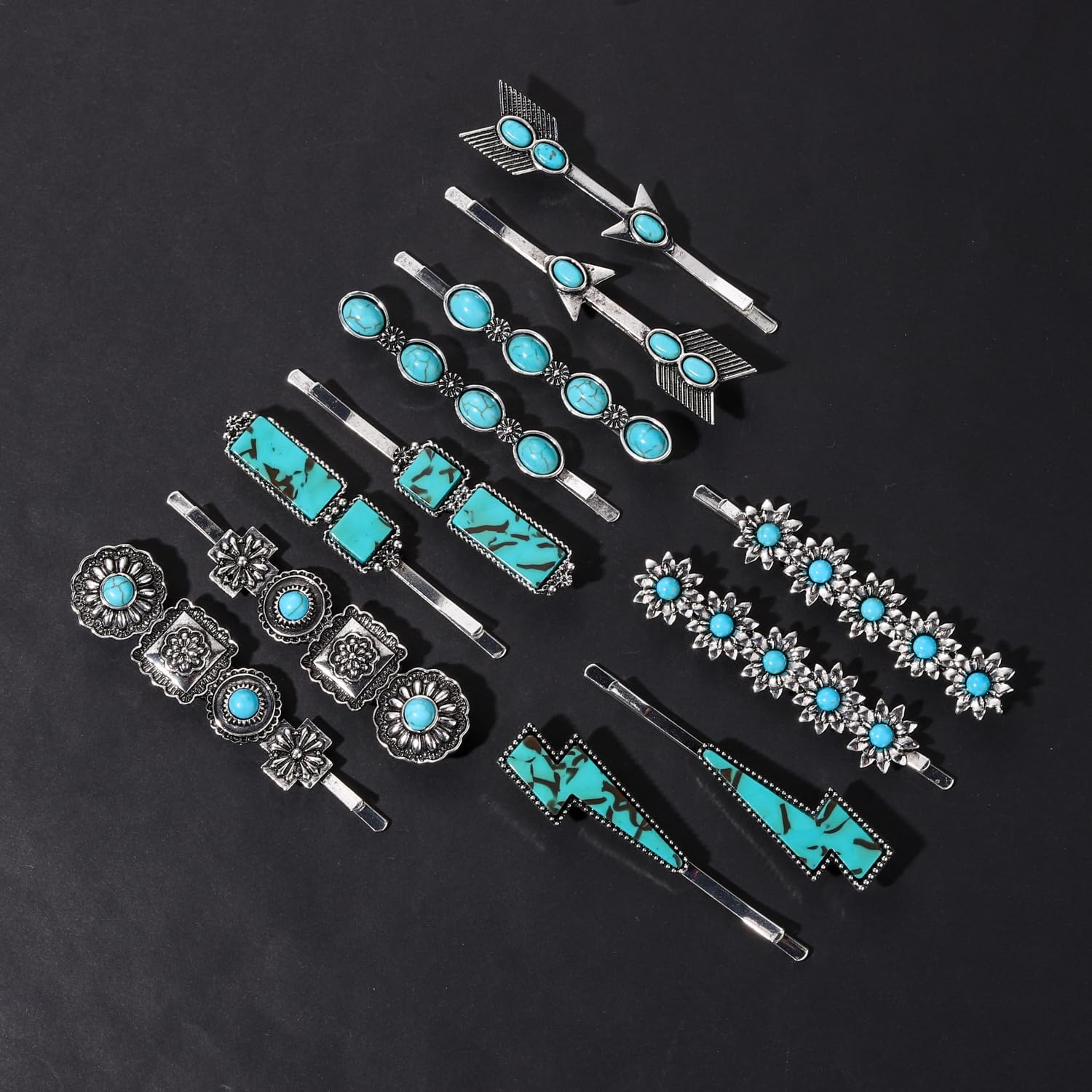 Amazon.com : Hair Pin for Women Western Turquoise Hair Clips  display picture 1