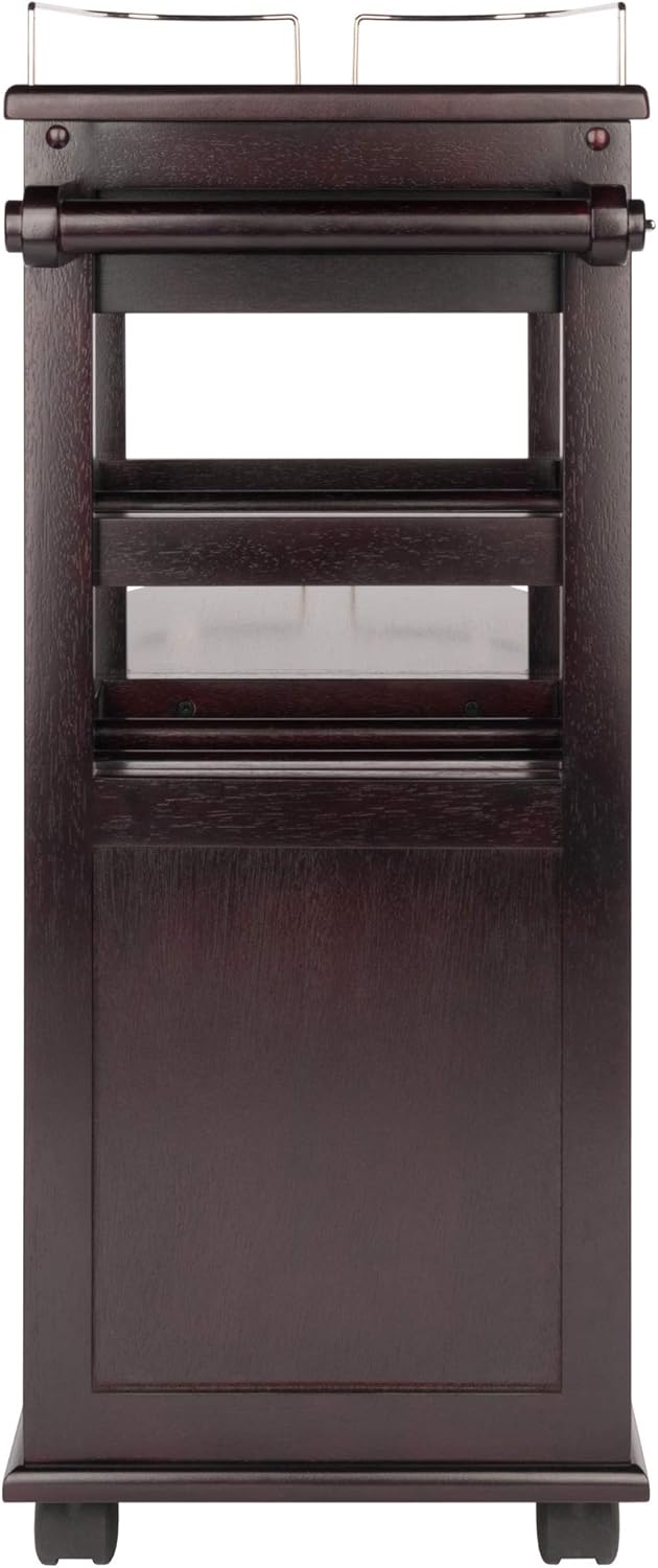 Winsome Trading, Inc. Jimmy Cart, Espreso - Bar & Serving Carts