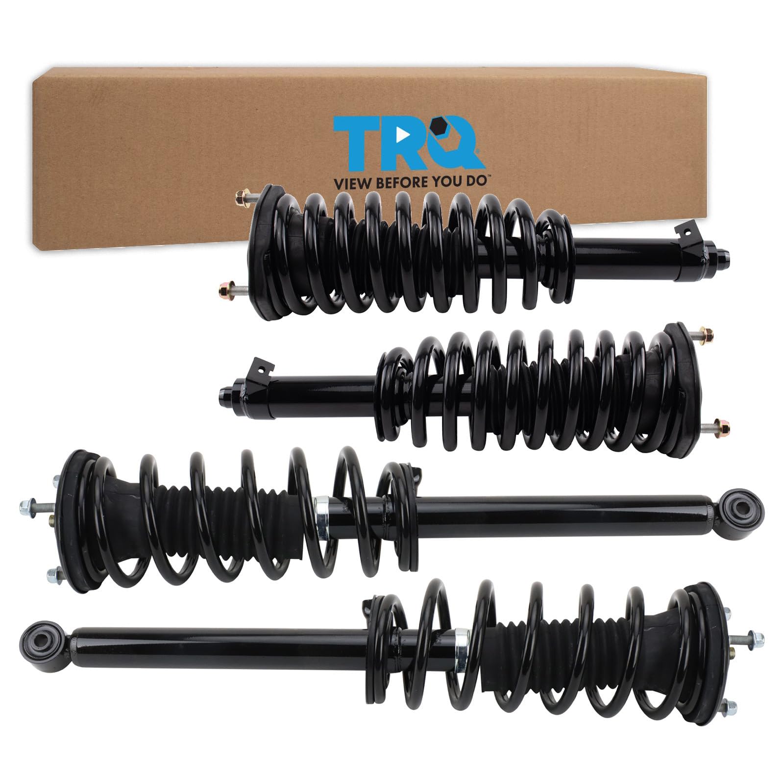 TRQ Shock &amp; Spring Assembly Set Compatible with 2009-2017 Lexus LS460
