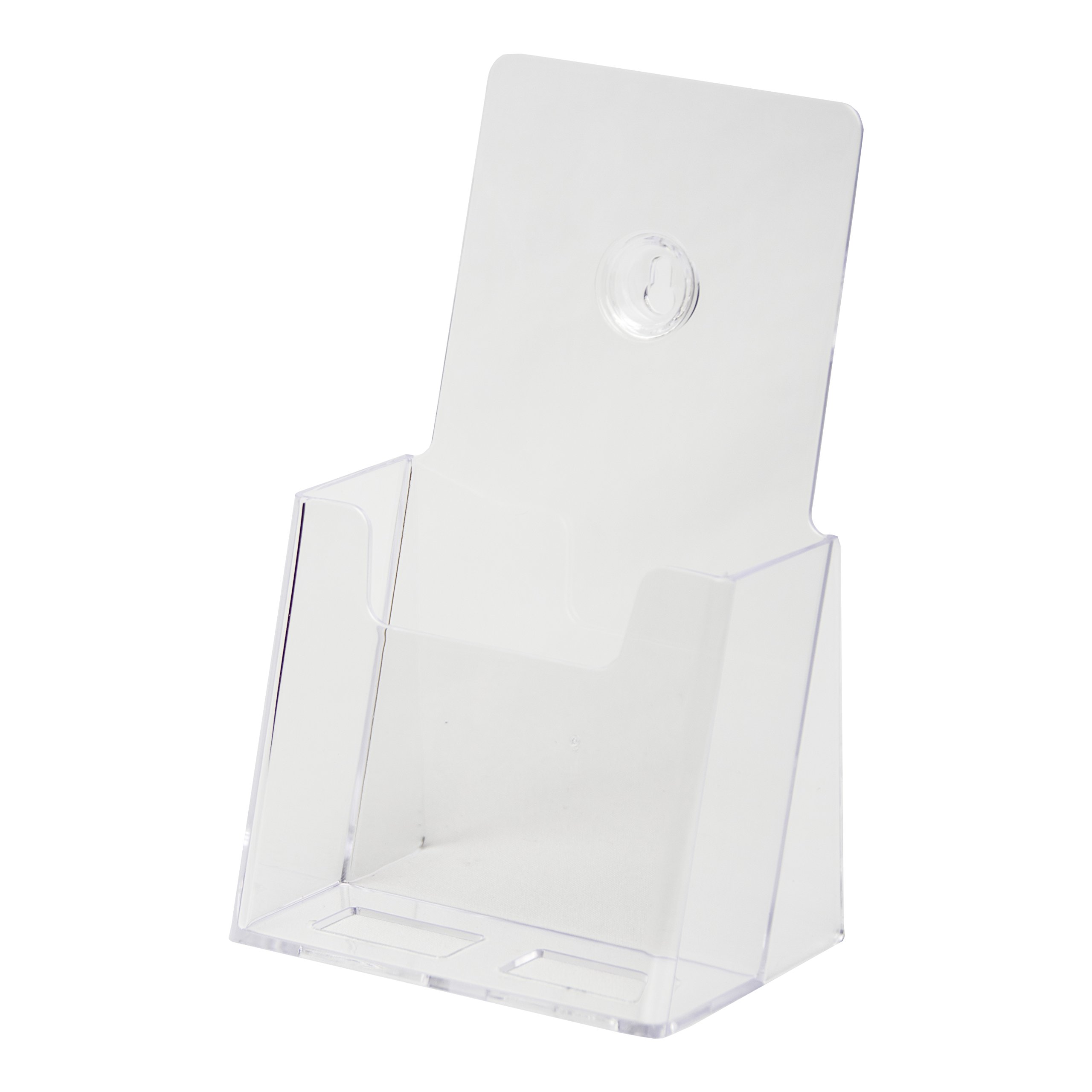 Clear-Ad - LHF-K200 - Clear Acrylic Wall Mount Hanger Counter Top Brochure Holder 4 x 9 (Single Pack)