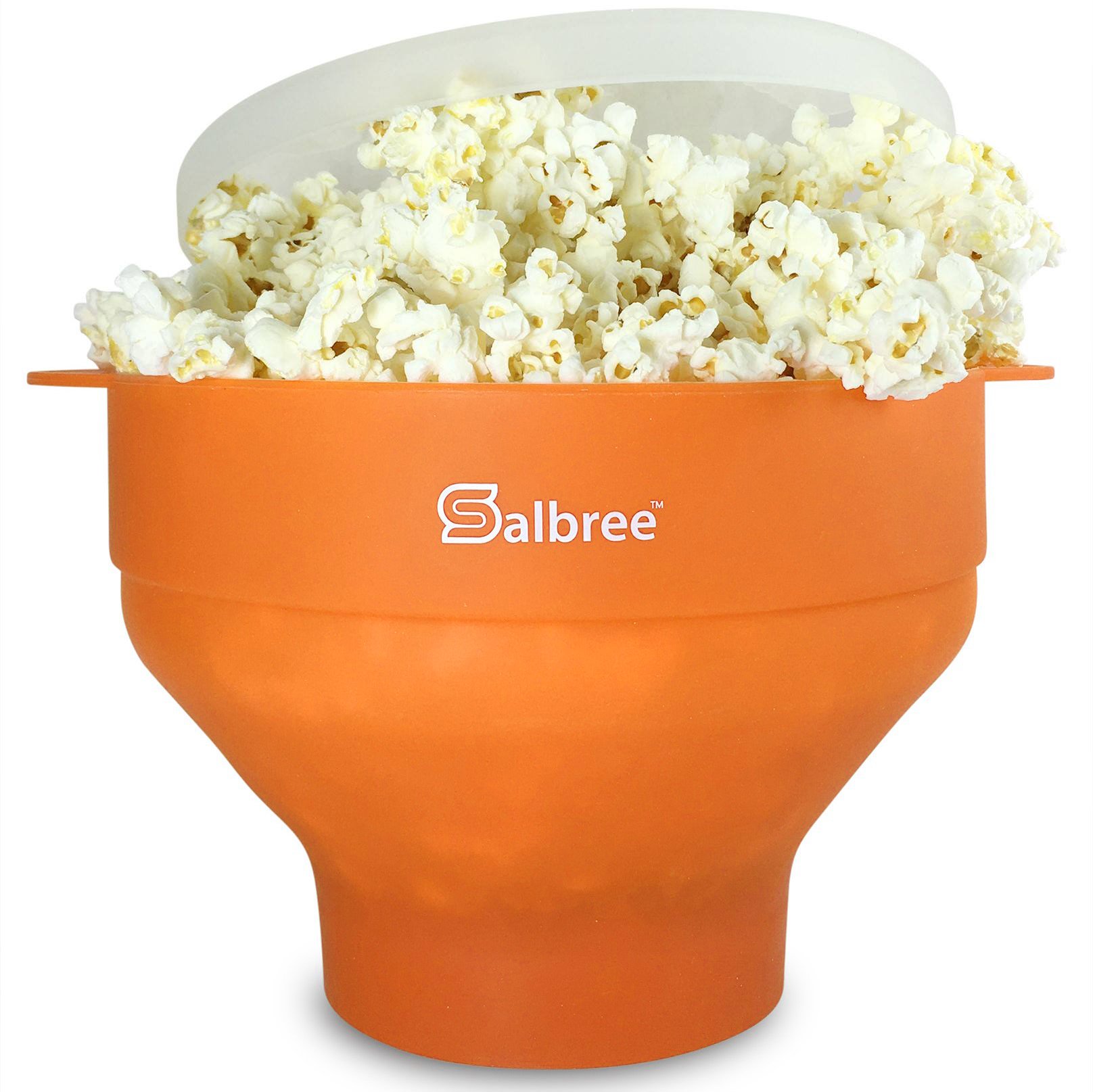 Salbree Microwave Popcorn Popper Maker Silicone Collapsible Bowl No Oil