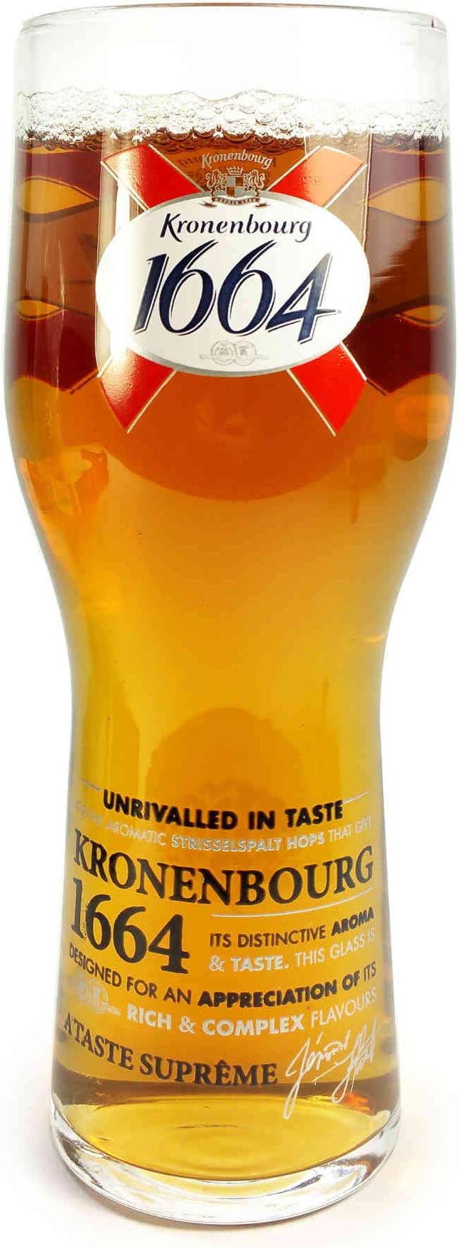 Original Pint Glass/Chalice Glass 57cl (Kronenbourg 1664)