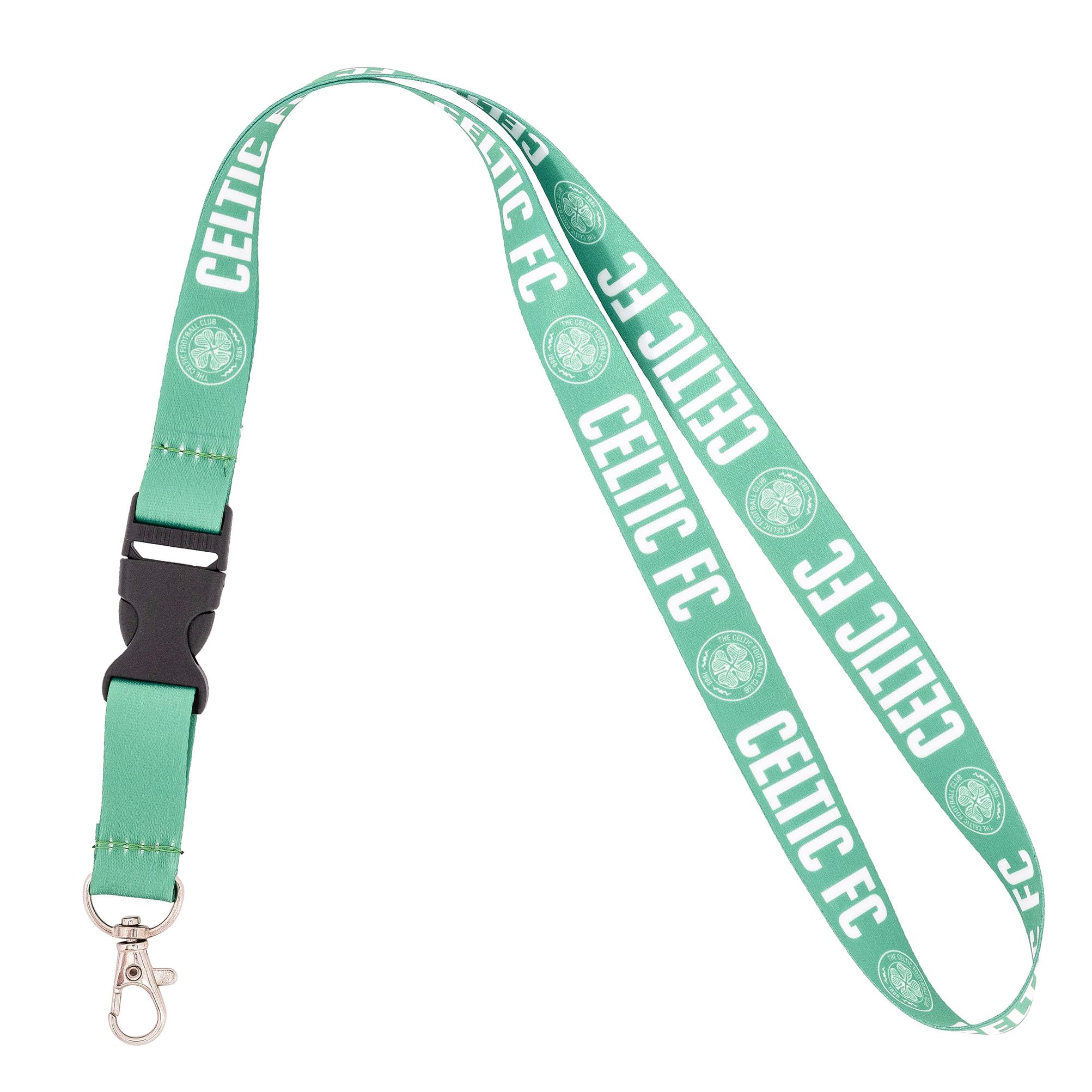 Desert Cactus Celtic FC Lanyard Scottish Bhoys Celts Football Soccer Car Keys ID Badge Holder Keychain Detachable Breakaway Snap Buckle (Lanyard A)