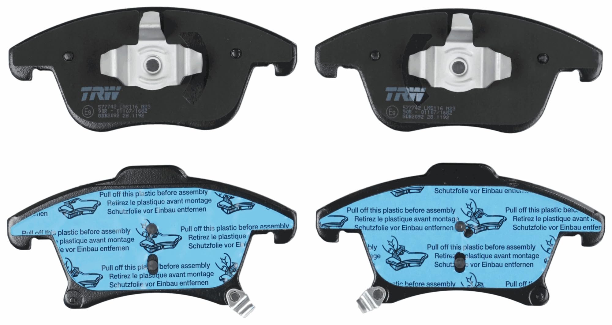 Brake pads GDB2092 TRW for FORD MONDEO V Saloon MONDEO V Hatchback S-MAX