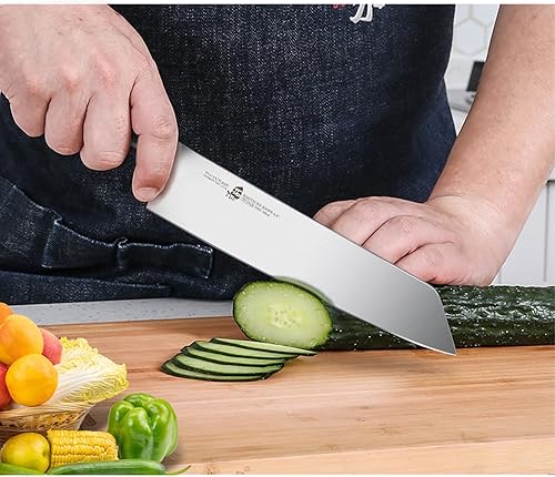 Miniatura 3 de TUO Kirisuke Cuchillo de cocina de 8.5 pulgadas, cuchillo de cocina ultra afilado, acero inoxidable alemán de alto carbono, mango ergonómico de