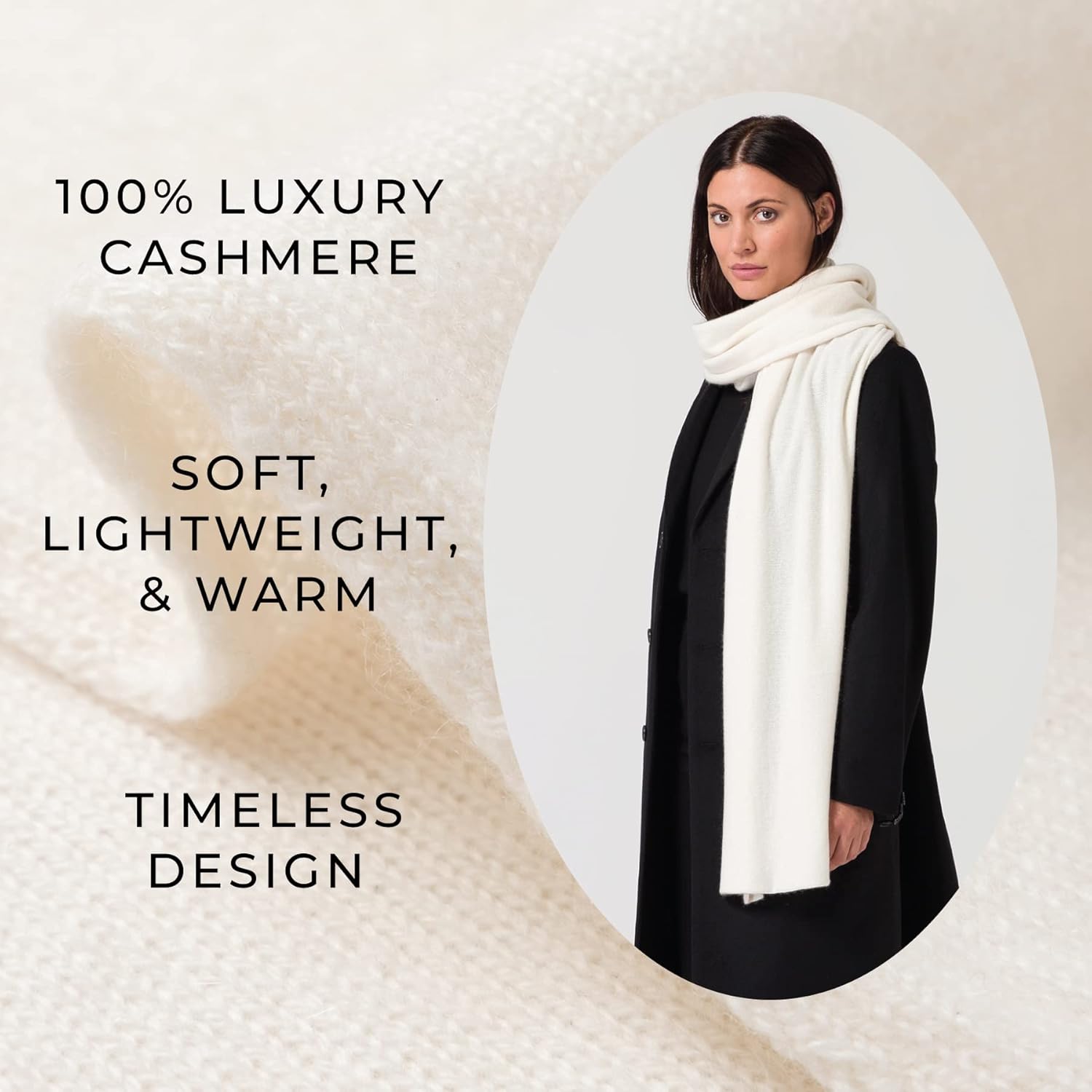 Style Republic Women’s 100% Pure Cashmere Fully Ribbed Beanie - Image 7