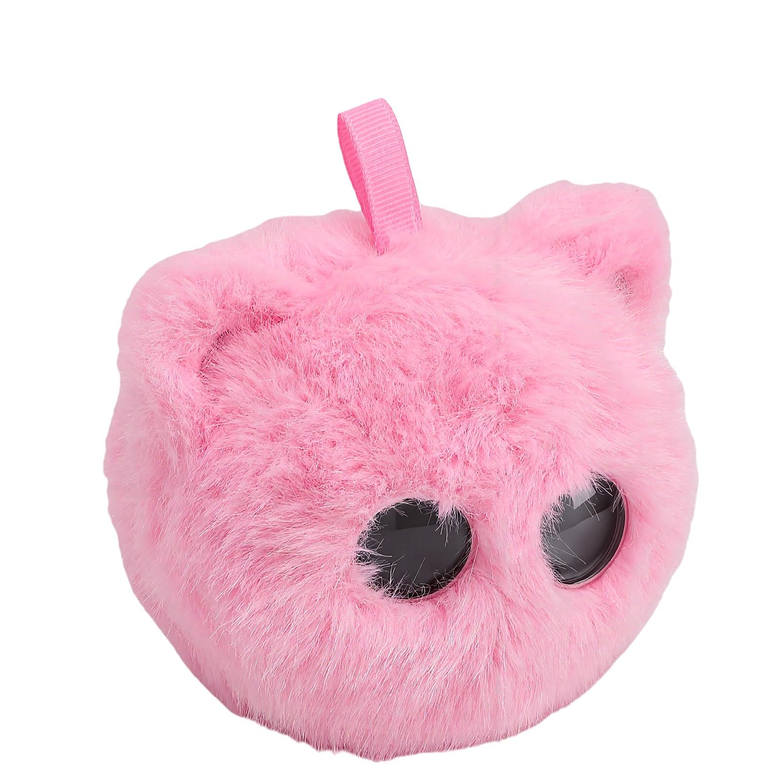 Ausla Juguete de Peluche de Gato Inteligente AI Animal de Peluche Interactivo con Poliéster de Felpa y Soporte de Aplicación de Voz 66 Idiomas 1000 MAh USB C para Niños Que Aprenden a Jugar (Pink)