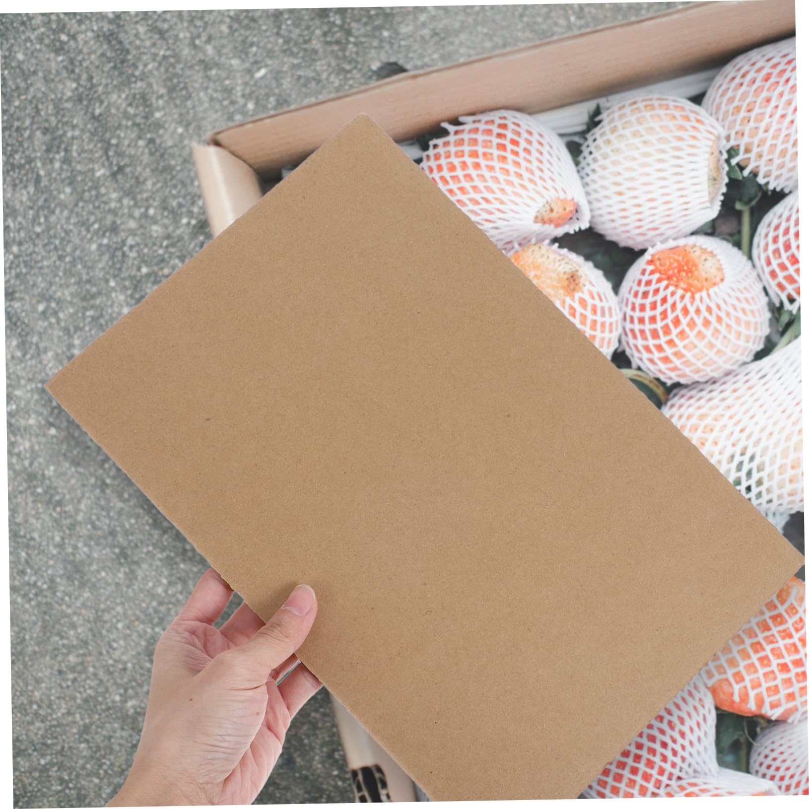 Angoily 50 Feuilles de Carton Ondulé pour Emballage Colis, Kit de Coussinets Protecteurs en Carton, Base Protectrice, 3 Couches, 50 Pièces pour Organisation Facile