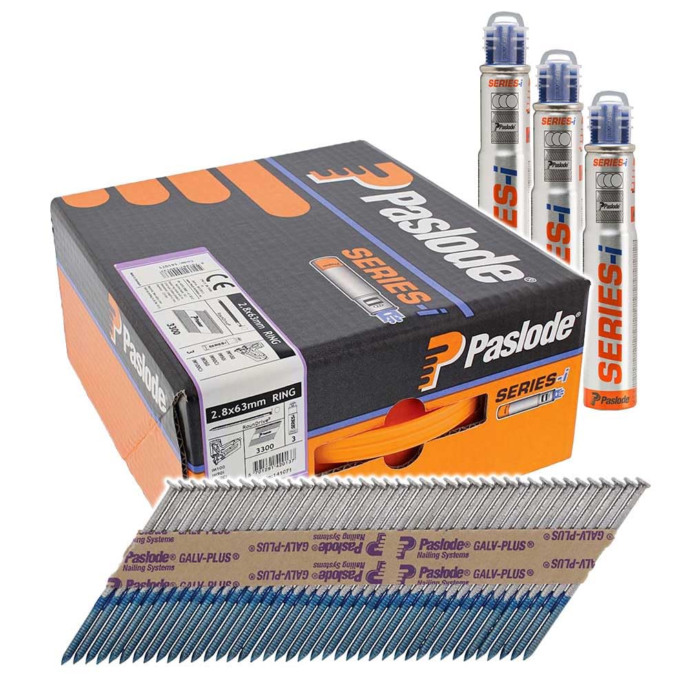 Paslode Grey Timco Pas141071 141071 Galvanised Plus Nail Fuel Pack, Size 5