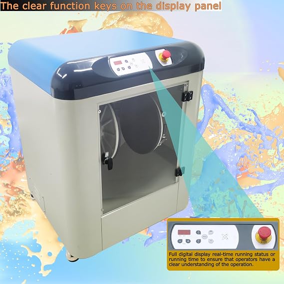 TECHTONGDA Paint Shaker Mixing Machine, Automatic Rotating Ink Mixer, Paint Shaking Machine for Paint Color Glue Coating, Auto Clamping Function, Mixing Capacity 0.5-20L, Height Range 2.76-15.35 Inch