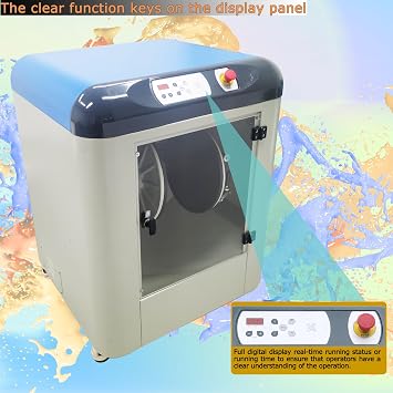 TECHTONGDA Paint Shaker Mixing Machine, Automatic Rotating Ink Mixer, Paint Shaking Machine for Paint Color Glue Coating, Auto Clamping Function, Mixing Capacity 0.5-20L, Height Range 2.76-15.35 Inch