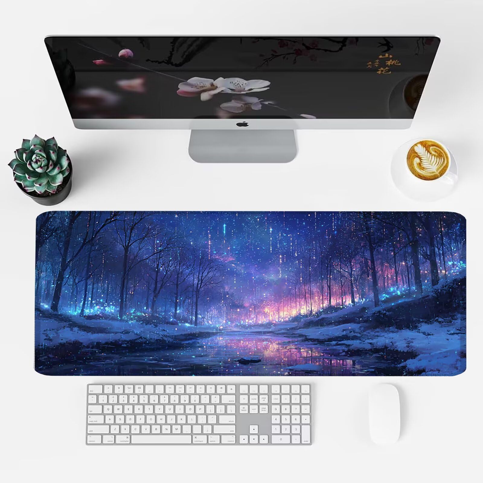 Podkładka pod mysz, podkładka pod mysz XXL 1200 x 600 podkładka pod mysz dla graczy, wodoodporna gumowa podstawa, duża podkładka pod mysz do gier na biurko szyte krawędzie wodoodporna antypoślizgowa