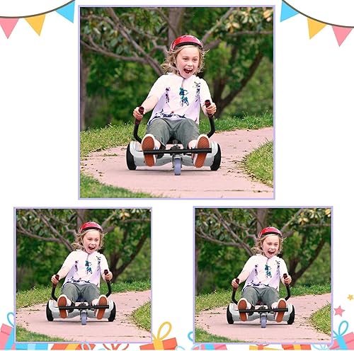 Miniatura 3 de LIEAGLE Go Kart, accesorio para asiento de aeropatineta, accesorios ajustables para niños y adultos, se adapta a hoverboards de 6.5 pulgadas, 8