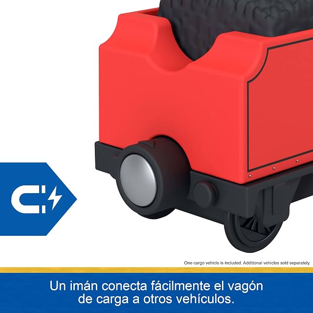 Foto 5 de 7 de ​Thomas & Friends Tren motorizado, Locomotora de James a Pilas con ténder