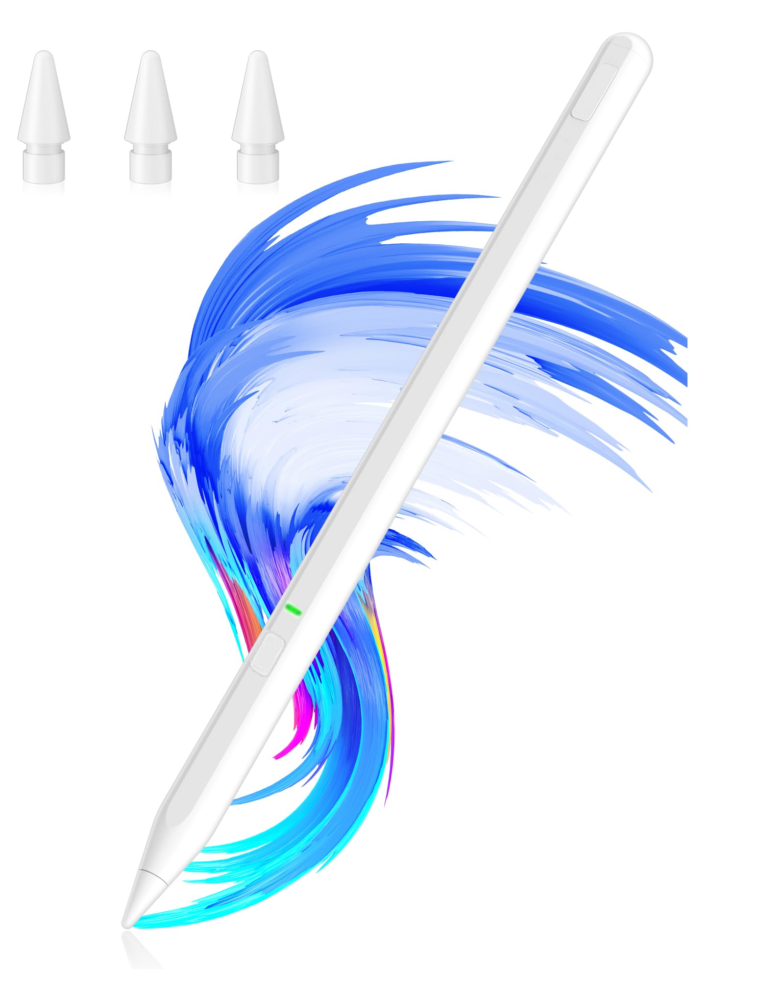 Uogic Stylus Pen for iPad (6th/7th/8th/9/th/10th, Air 3rd/4th/5th/M2, Mini 5th/6th, Pro 11"/12.9"/M4) with Palm Rejection