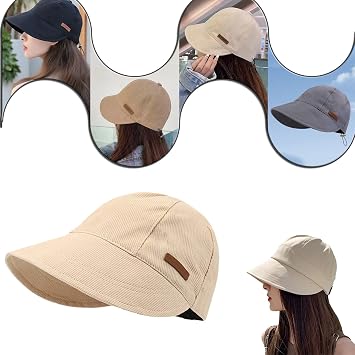 UV Protection Hat Without Makeup, UV Protection Cooling Hat for Women, Hats for Ladies Sun Protection C-Off-White