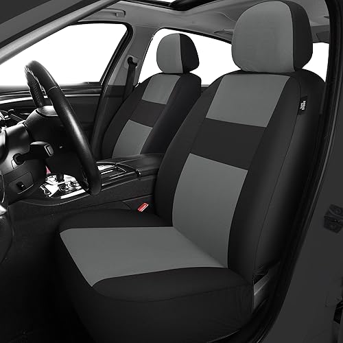 Miniatura 7 de VarCozy Fundas de asiento para coche delantero, fundas de tela transpirable para asiento delantero de automóvil, fundas universales de tela para SUV