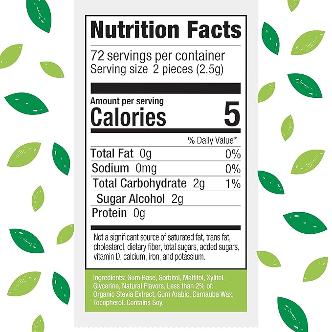 Chicle Stevita Hum Sabor Menta Sin Azúcar, Pack de 12 Unidades miniatura 2