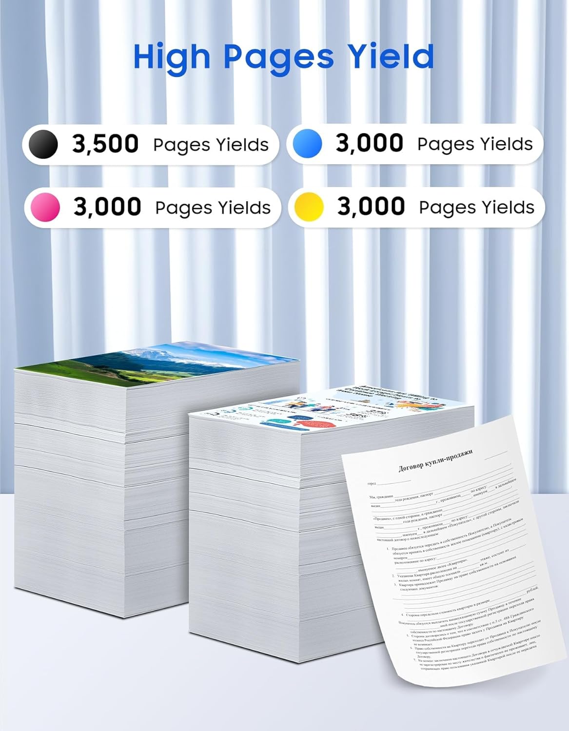 213A Toner Cartridge Replacement for HP 213A 213X Toner Cartridges for Laserjet Enterprise 5700dn 5800 6700dn 6701dn 6800 6801 Series Printer Ink W2130A W2131A W2132A W2133A 4-Pack Set [with Chip]
