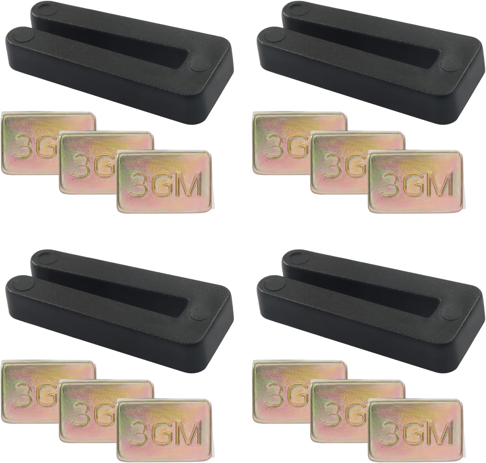 16 Pcs Ceiling Fan Balancing Kit Include 4 Pcs Fan Balancing Clips and 12 Pcs Metal Self-Adhesive 3G Weight