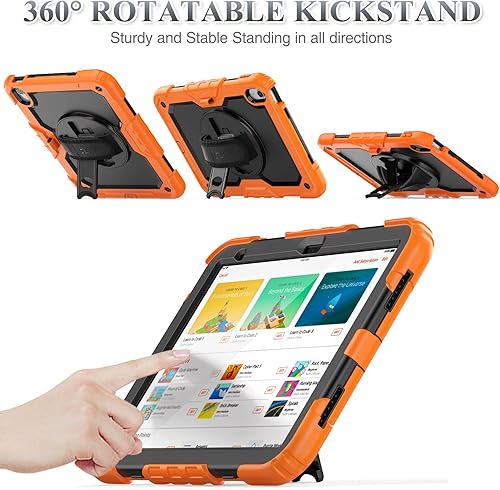 Miniatura 31 de SEYMAC stock Funda para iPad (A16) de 11ª/10ª generación de 11/10.9 pulgadas 2025/2022, funda de protección contra caídas de cuerpo completo