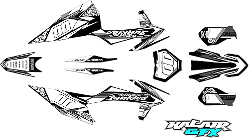 Miniatura 8 de Kit de gráficos para KTM Enduro 4-Stroke 250 XC-F, 350 XC-F y 450 XC-F años 2019, 2020, 2021 y 2022 Rugged Series Smoke 21 Mil - Adhesivo de