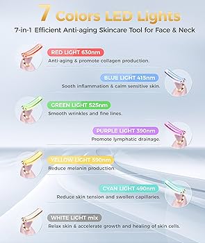 7 in 1 Skin Care Tools 美顔器 ホワイト Facial Massager Skin Care Tools 7 In 1 Face Lifting Machine