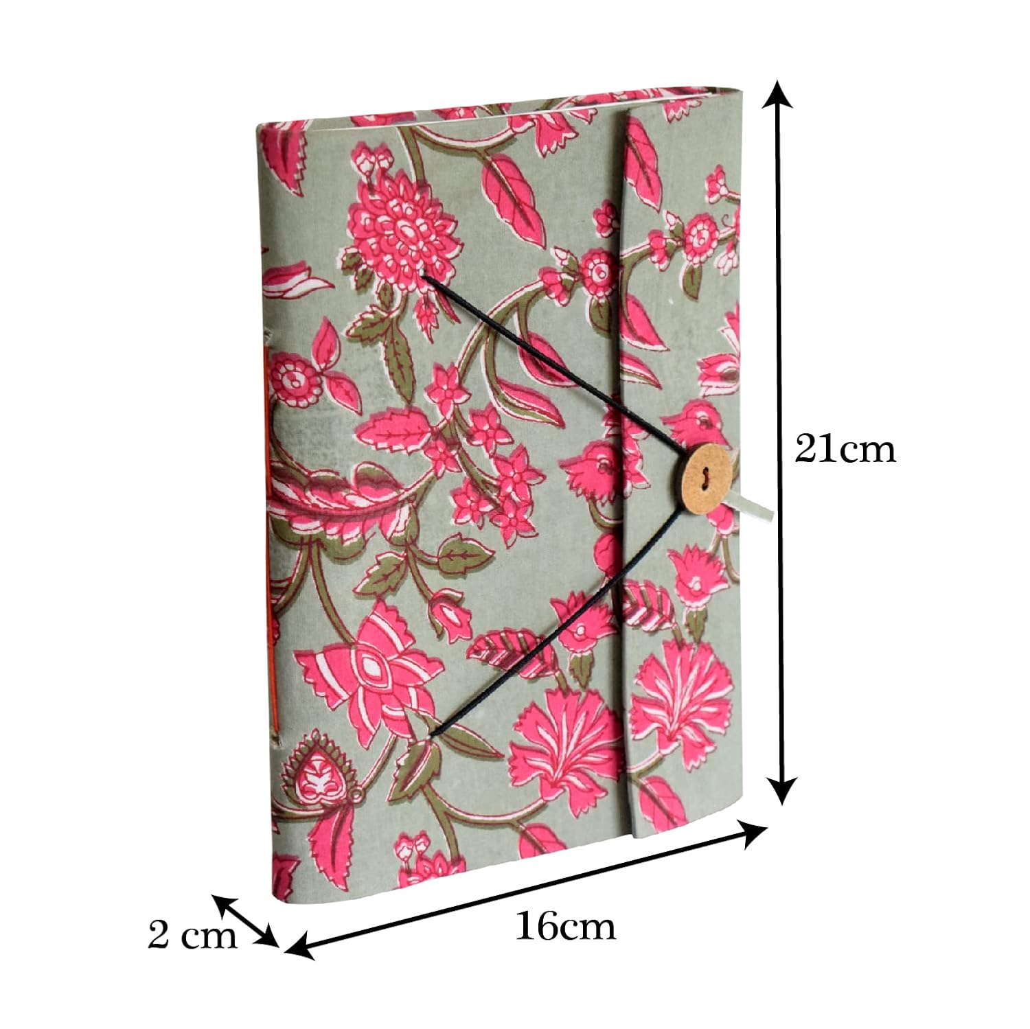 Kuber Industries Floral Print Handicraft Notebook/Diary With Lock System for Home, Traveling, Office Pack of 2 (Green) 52KM4020      Unknown Binding