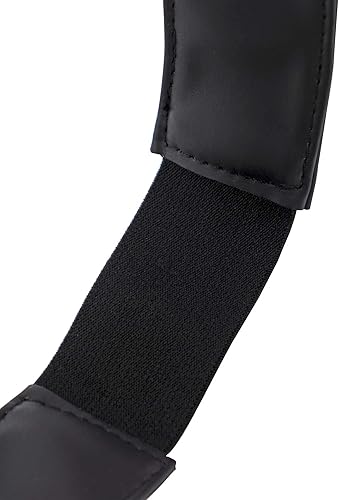 Miniatura 8 de DAZCOS Satoru Cosplay - Parche para ojos vendados, color negro, elástico, de piel sintética, accesorios de disfraz, Negro -