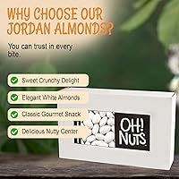 Vista 5 de Oh! Nuts Almendras Jordan blancas para Pascua, bodas, baby showers, cumpleaños, bolsa a granel de 5 libras