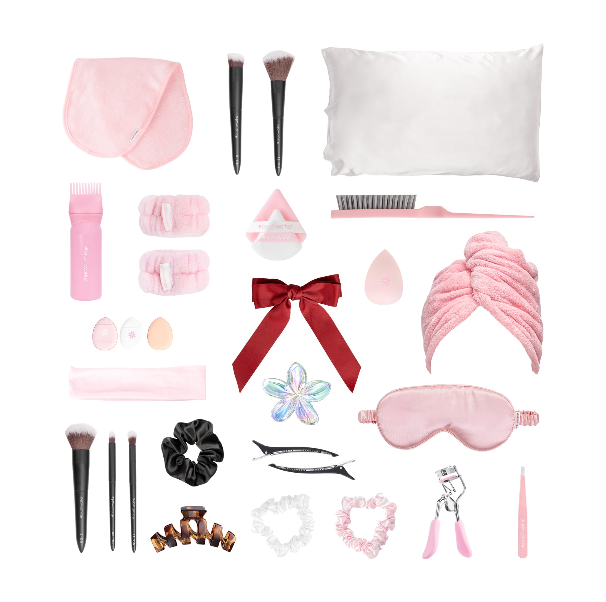Brushworks Beauty Advent Calendar 2026 – 24 Beauty Gifts Worth Over £112, Makeup Brushes, Makeup Sponges, Hair Accessories & Skincare Tools, Vegan Friendly Christmas Countdown Calendar