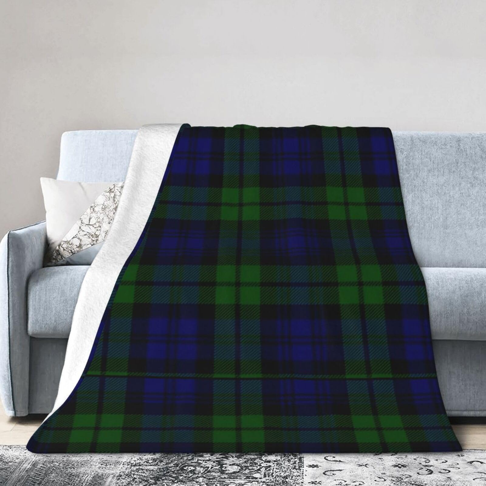 ERTDFXCV Clan Campbell Tartan Blanket 80"x60"