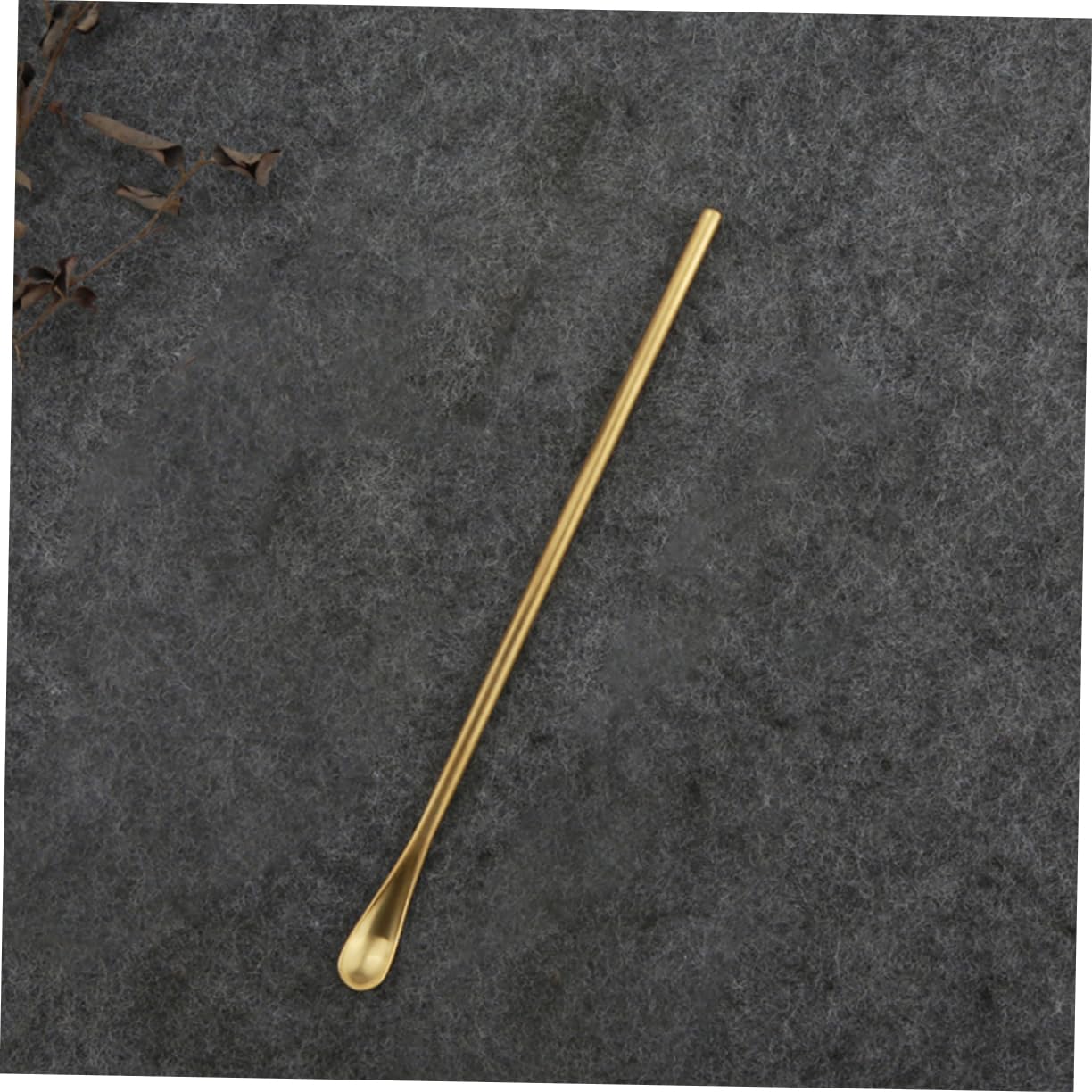 GRIRIW Stainless Spoon Mixing Function Gold Plated Perfect for Home Kitchen Bars