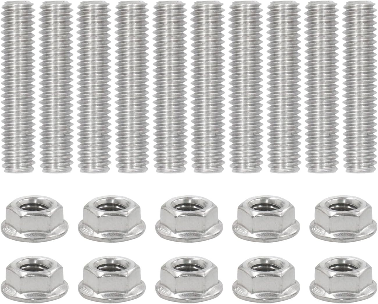 Header Stud Kit Bolts Valve Cover Stainless Steel Compatible For Ford 352 360 390 406 427 428
