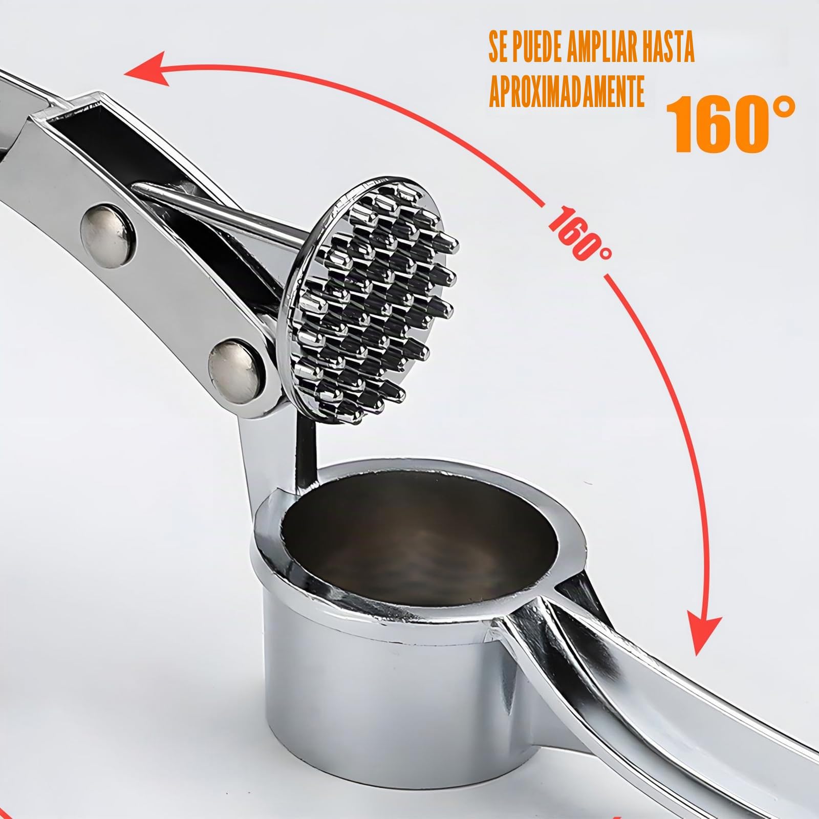 Prensa manual de ajos para cocina, pelador de ajos grande, pelador de ajos, prensa de ajos doméstica, pelador de ajos para carne picada fina y gruesa, prensa de ajos (B)