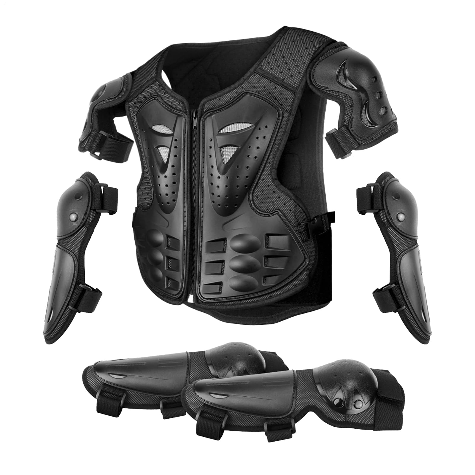 Protection de moto pour , équipement de moto pour - Gilet de moto | pour équipement de motocross avec genoux, coude, bras et