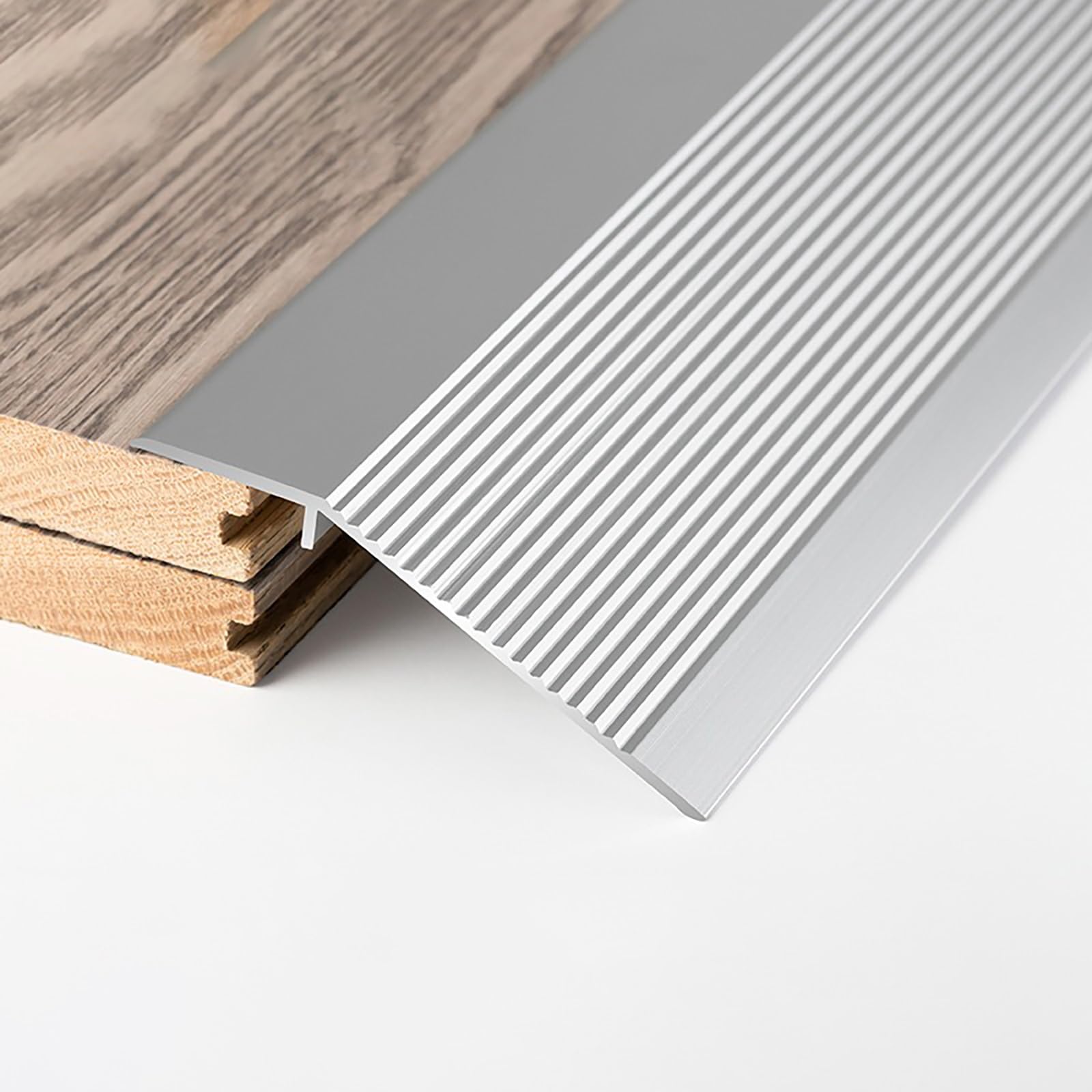 Übergangsprofil Höhenausgleich Für Vinyl Und Fliesen 90cm*3 Aluminiumprofil Für Perfekte Passform Abschlussprofil Höhenausgleich 1-4cm(Option 1)