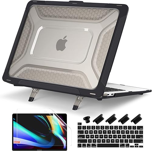 Batianda Funda de alta resistencia para MacBook Pro de 13 pulgadas 2022 M2 2020 A2338 A2251 A2289 modelo – Soporte de goma antideslizante (soporta