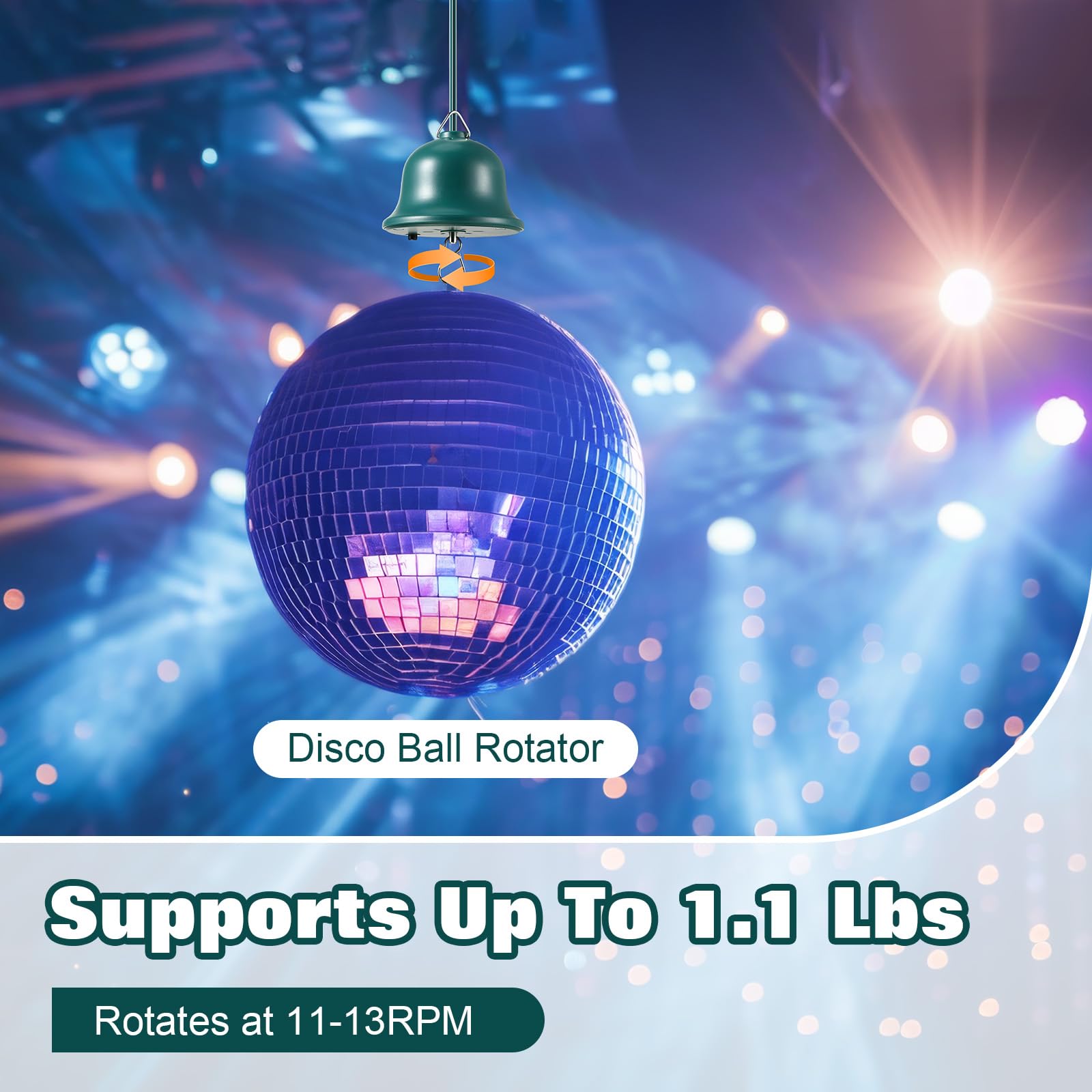 Enhon Wind Spinner Motor, Hanging Display Motor with Power Plug, Triple Twirl Motors for Wind Spinner Garden Decor Disco Ball Spinning Motor Baby Crib Mobile