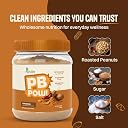 PBPow Original Peanut Butter Powder | Gluten Free, No Artificial Flavour, No GMO | 80% Less Fat | Healthy Snacking For Kids, After Gym, Breakfast| 216g Protein in 425g, Pack Of 1 gallery image