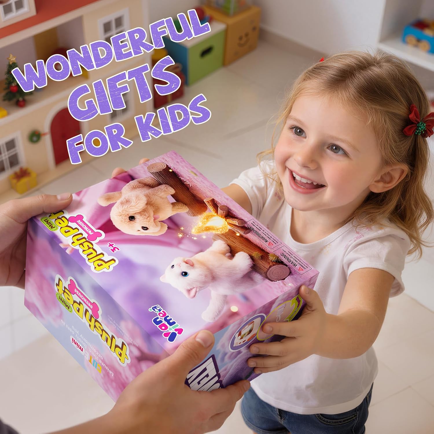 Vanvimen 17PCS Cat Toys for Kids Girls Boys,Interactive Robot Cat with Walking,Realistic Cat Toy for Toddlers 3-5 6-8,Idea Birthday Gifts for Girl Ages 3 4 5 6 7 8 Years Old