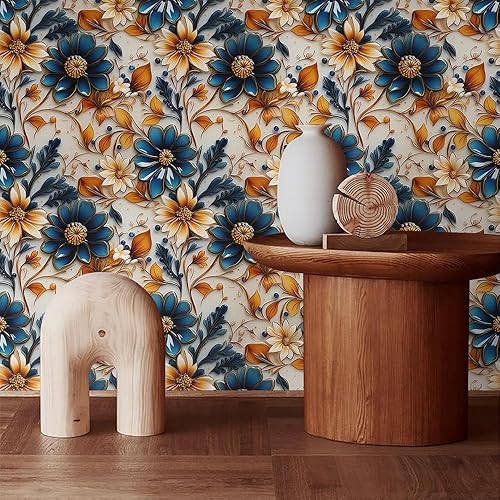 Miniatura 9 de Papel tapiz autoadhesivo con diseño de animales en blanco y negro, diseño de bosque y raccon, ciervos, autoadhesivo, extraíble, fácil de despegar,