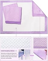 Vista 3 de Cambiadores desechables para bebé, paquete de 100 almohadillas desechables para bebé, ultra suaves, impermeables, cambiadores de pañales de 13 x 18