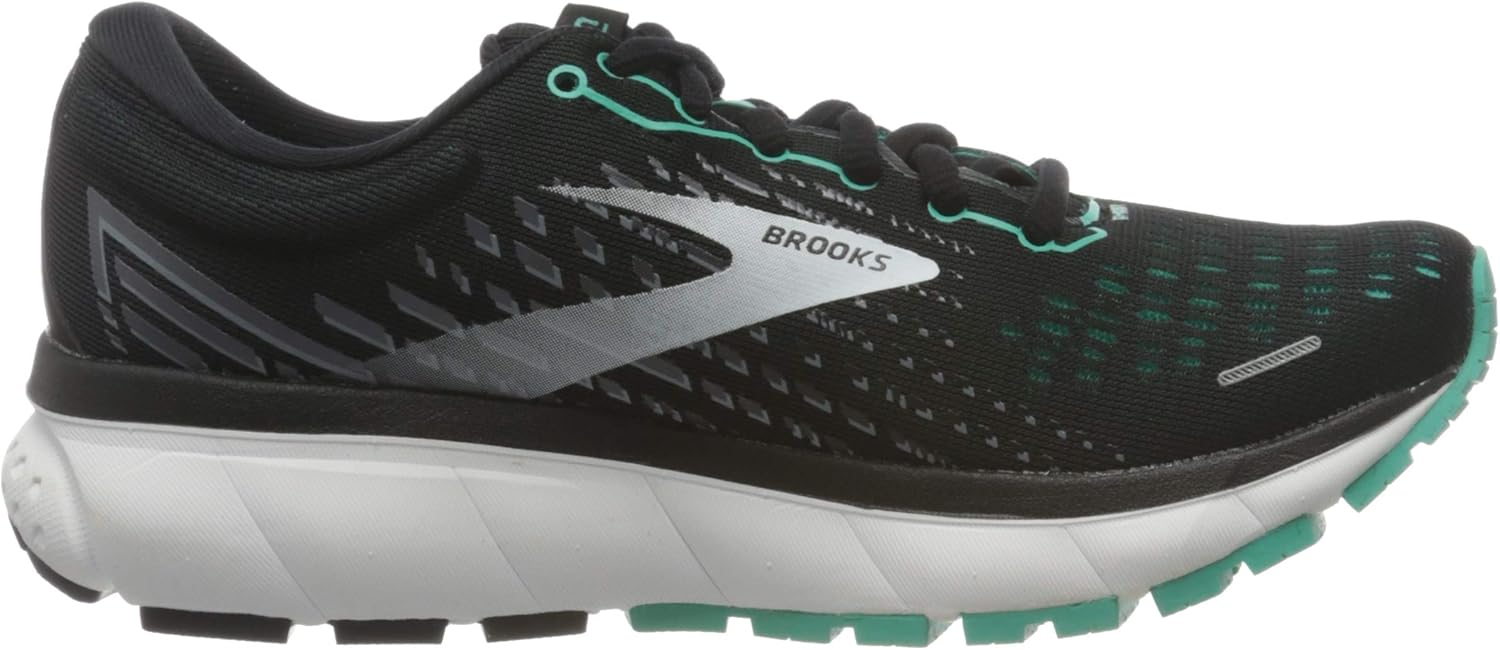 Brooks Women's Ghost 13 Running Shoe - Black/Blue Bird/White - 11 Medium