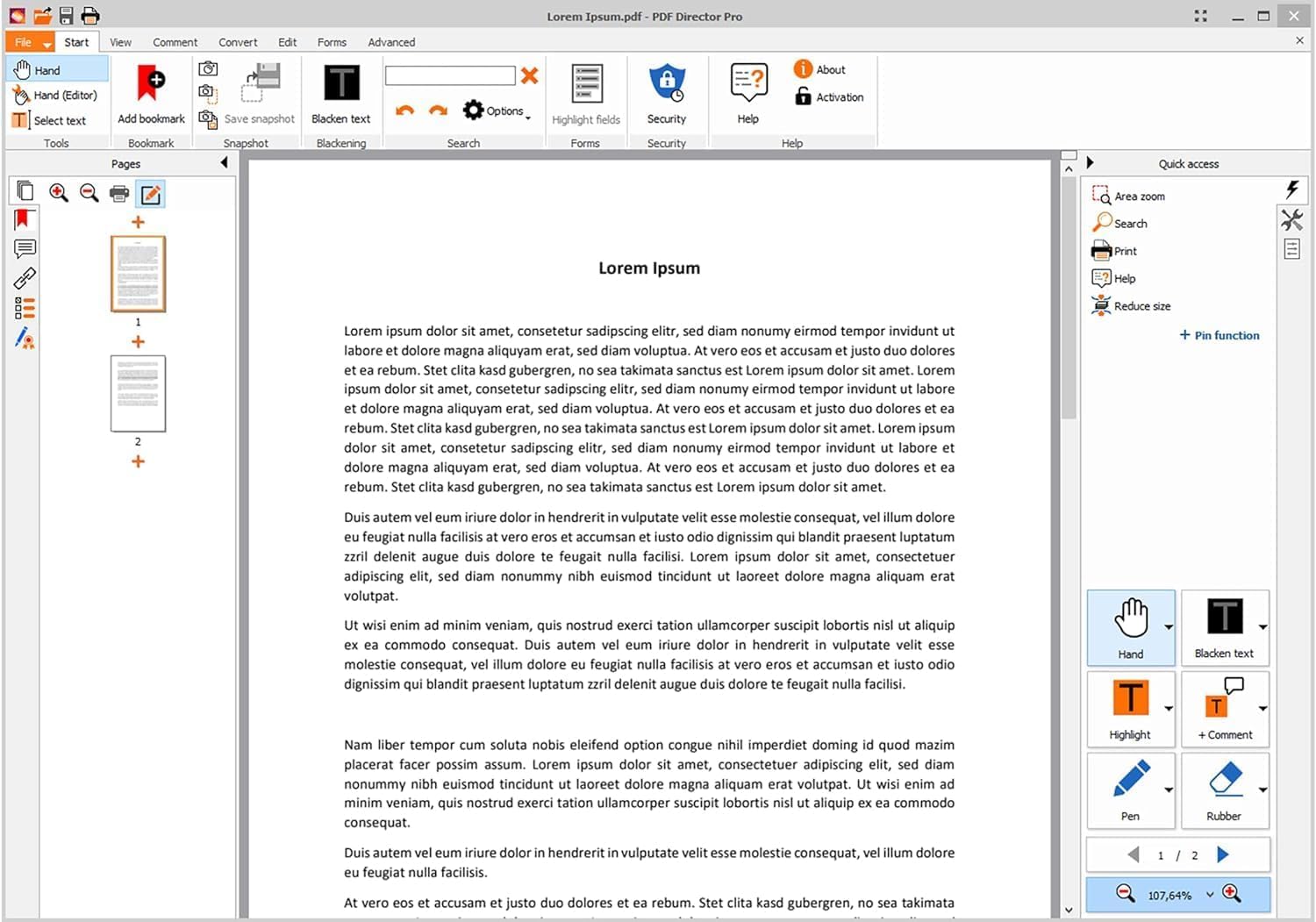 PDF Director 3 PLUS - Edit, Convert, Redact, Protect PDFs, Fill Forms for Win 11, 10, 8.1, 7