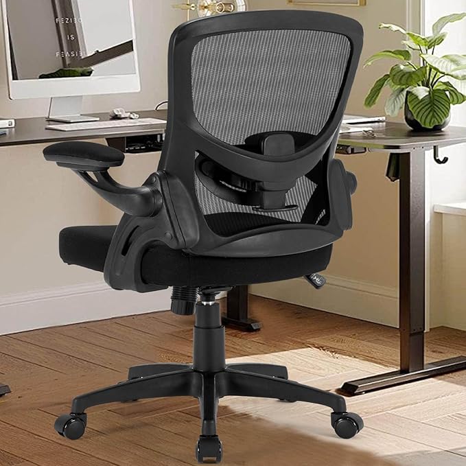 Silla de Oficina Ergonómica con Respaldo de Malla y Apoyabra